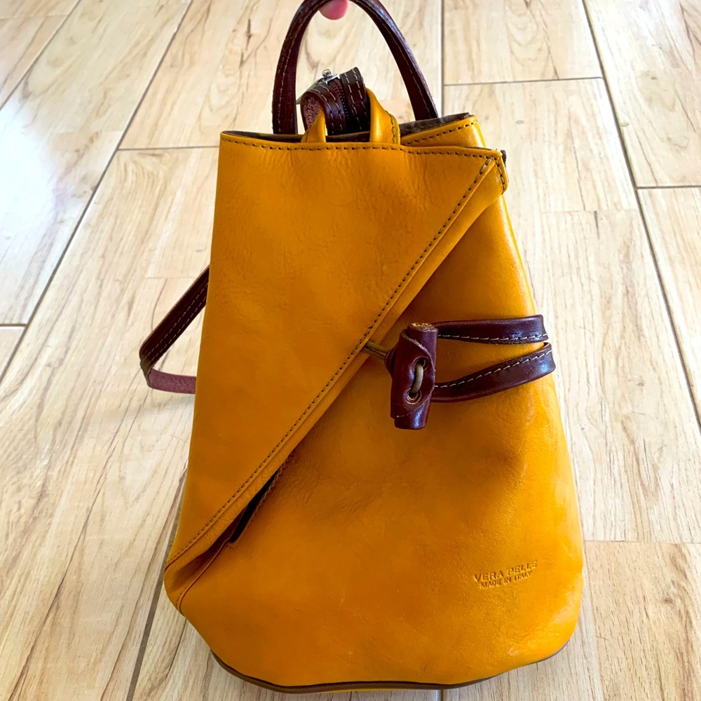 VERA PELLE Italian leather bag NEW (without tags). Handmade in Florence, Italy.